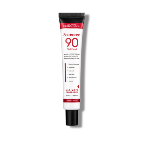 SPF50 Sunscreen-Solarcare 90 Gel Fluid 50ml is a perfect mineral SPF that effectively protects both UVA/UVB with immediate cooling effect (no white residue)